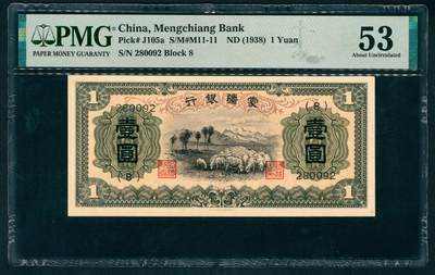 上海炎玺拍卖 玺藏千秋 - 蒙疆银行壹圆