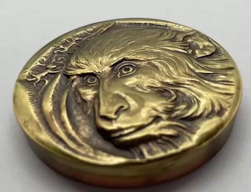 中国铜章专拍 南京造币厂.猴年双色铜章.直径60mm.带证书，保真正品，单枚价格