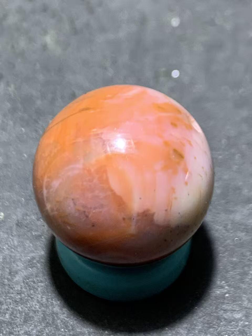 川料南红玛瑙通货圆珠一颗！配串利器！