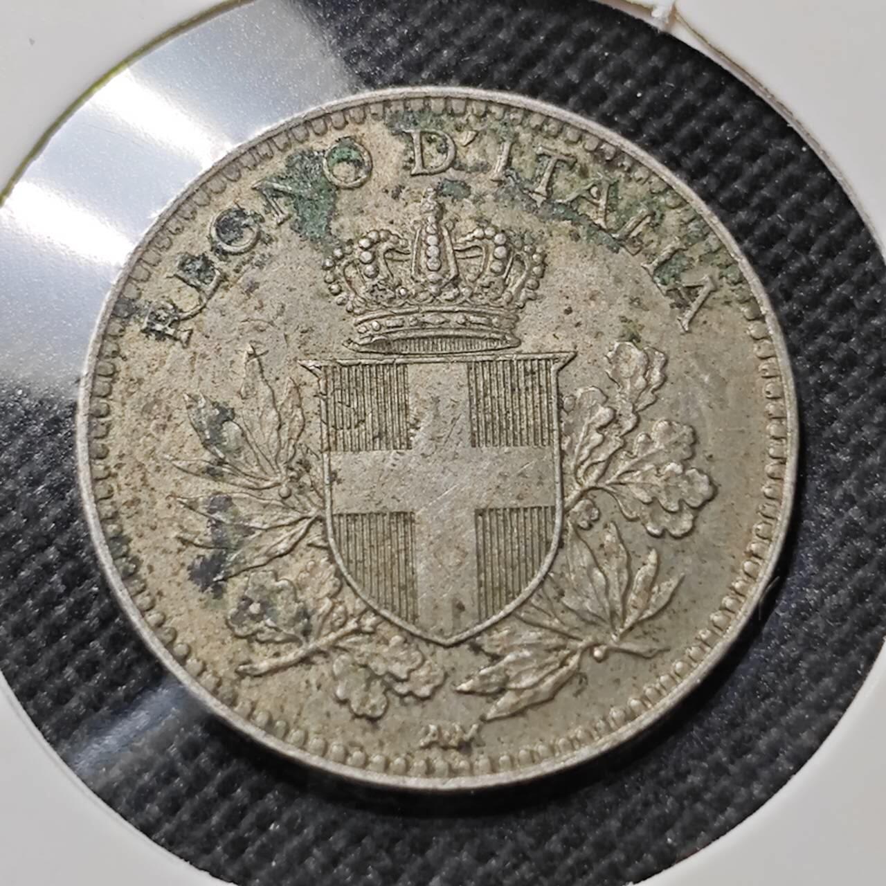 KK钱币收藏小铺  第409期 2月预留时间 周末发货  1919意大利20分