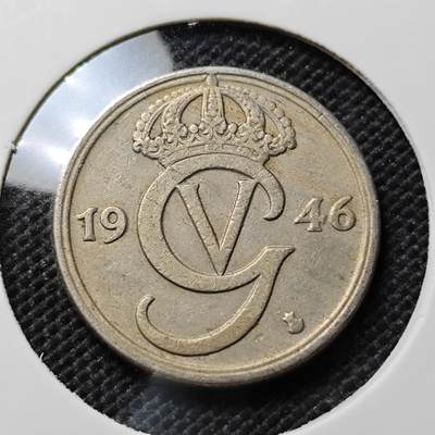 KK钱币收藏小铺  第408期 2月预留时间 周末发货 -  1946瑞典50欧尔