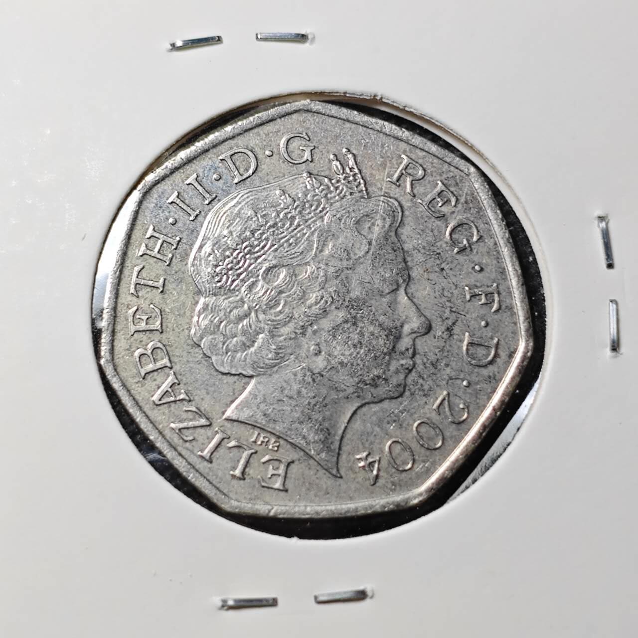 KK钱币收藏小铺  第407期 2月预留时间 周末发货  英国50便士纪念币