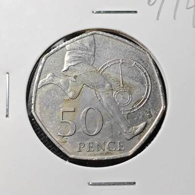 KK钱币收藏小铺  第407期 2月预留时间 周末发货 -  英国50便士纪念币
