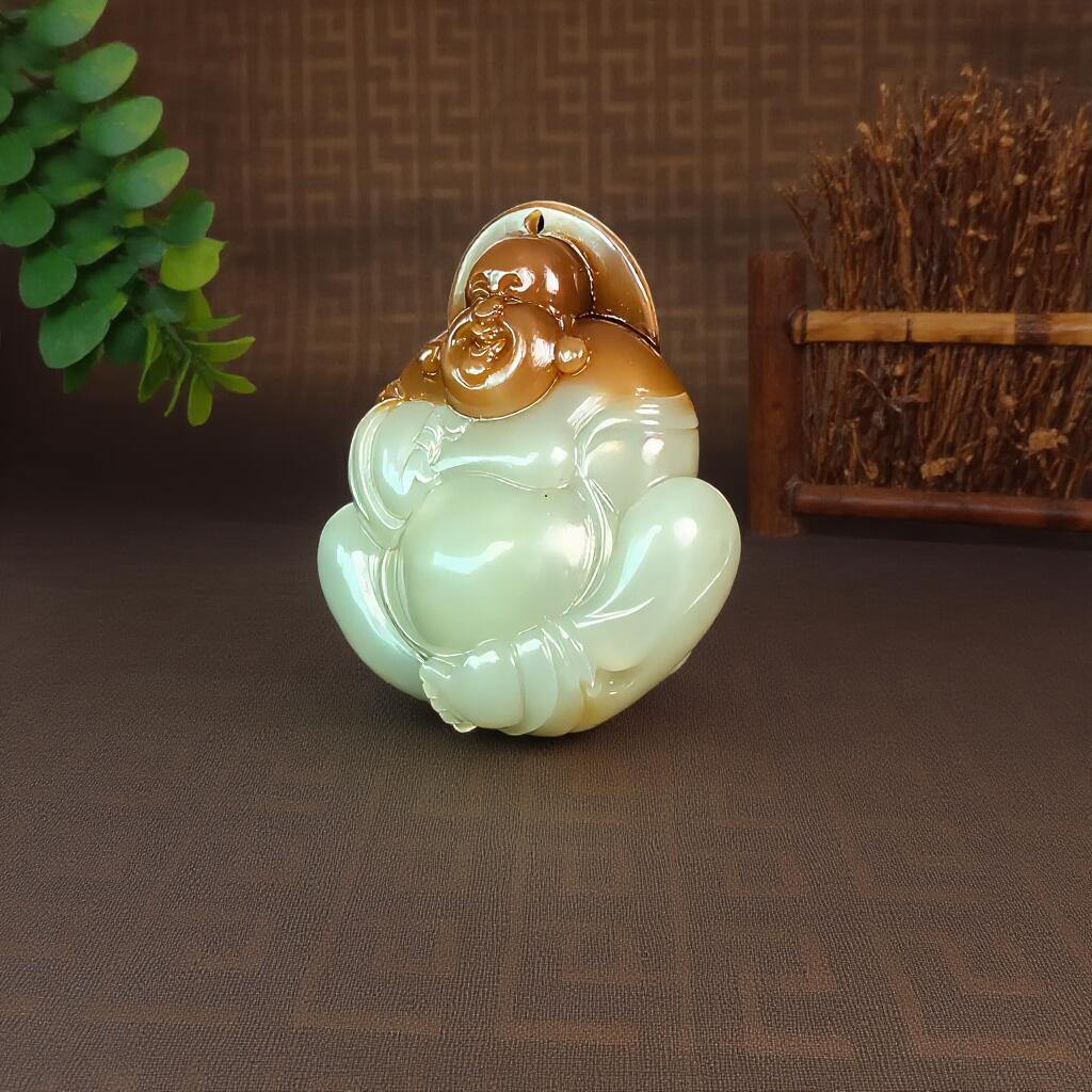 碧月说宝 君子怀瑾·当代和田玉清风专场(六) 和田玉佛公