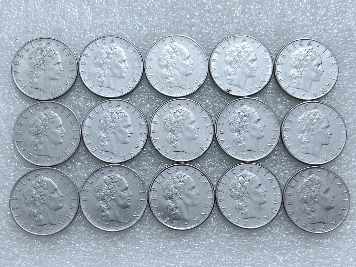 第一海外回流一元起拍收藏 散集专场  第306期 意大利50里拉不锈钢币 15枚