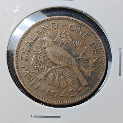 KK钱币收藏小铺  第409期 2月预留时间 周末发货 -  新西兰1便士铜币