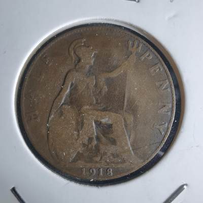 沼泽如烟--第1032场 - 英国1918年半便士