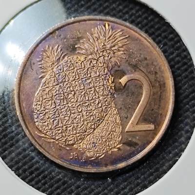 KK钱币收藏小铺  第408期 2月预留时间 周末发货 -  1976库克2分 精制币