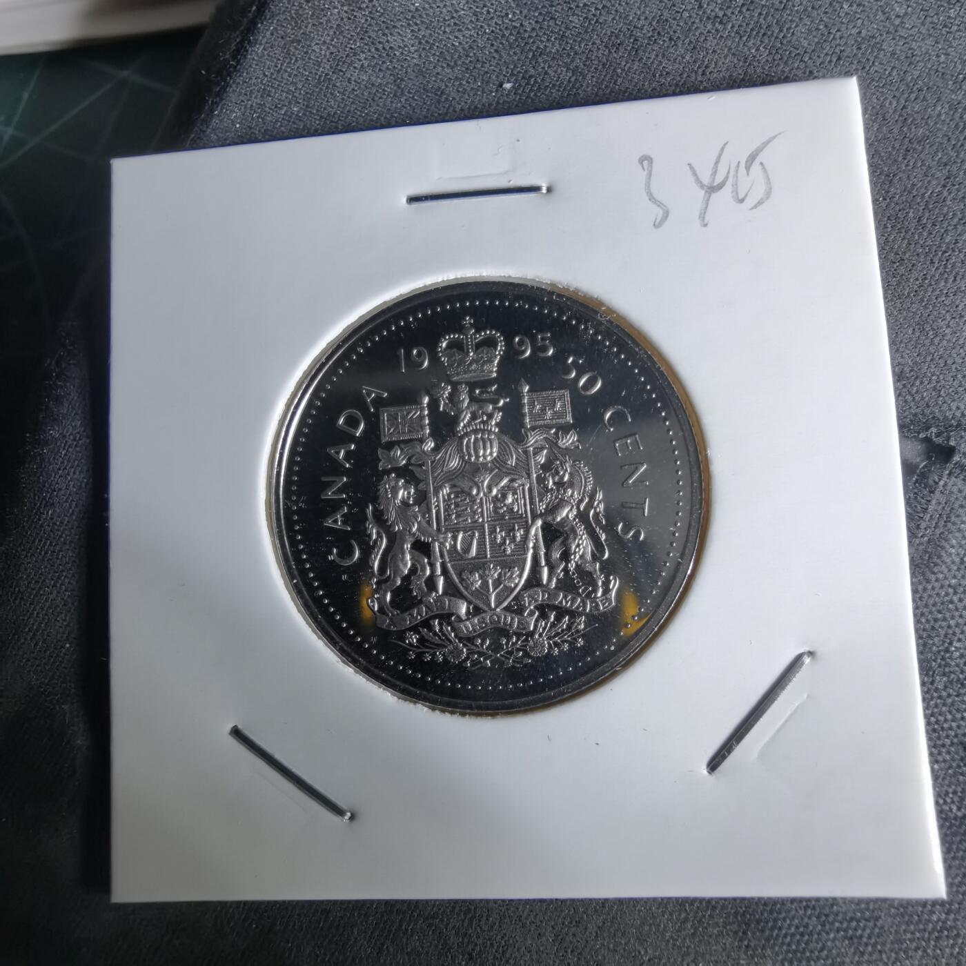 沼泽如烟--第1034场 加拿大1995年50分精制币