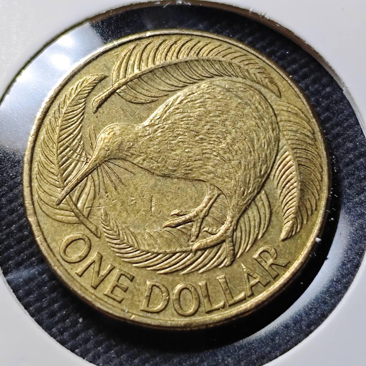 KK钱币收藏小铺  第407期 2月预留时间 周末发货  新西兰1元