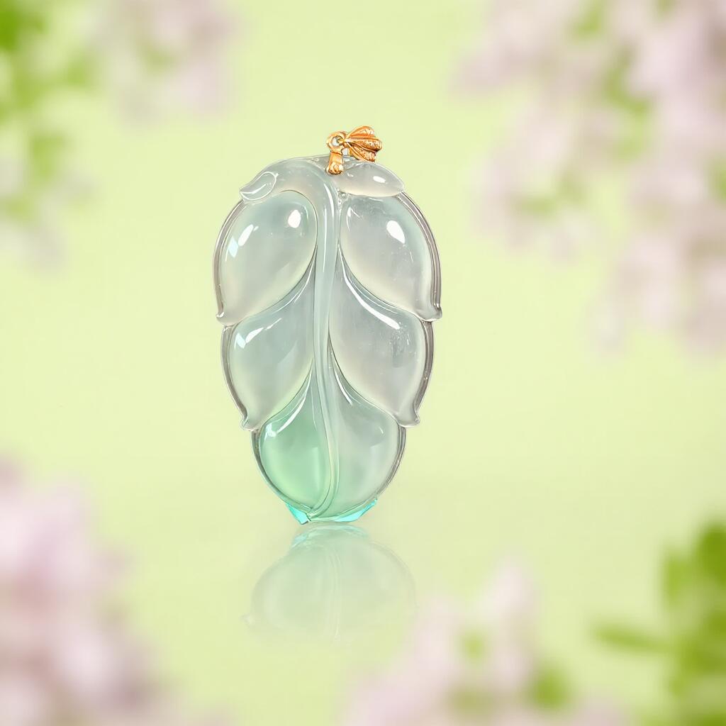 碧月说宝 君子怀瑾·当代和田玉清风专场(六) 18k镶钻冰种翡翠大业有成