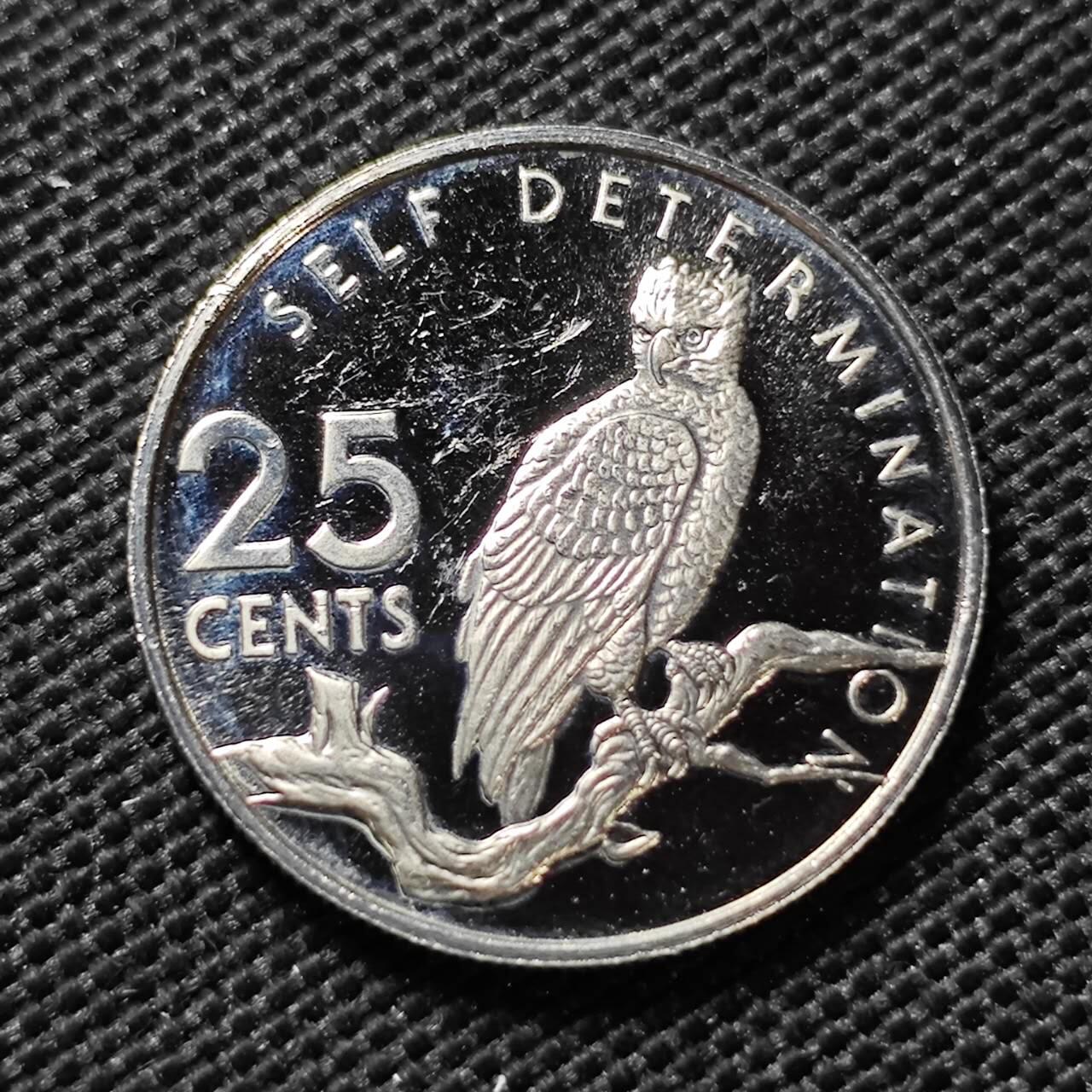 KK钱币收藏小铺  第408期 2月预留时间 周末发货   1980圭亚那25分精制