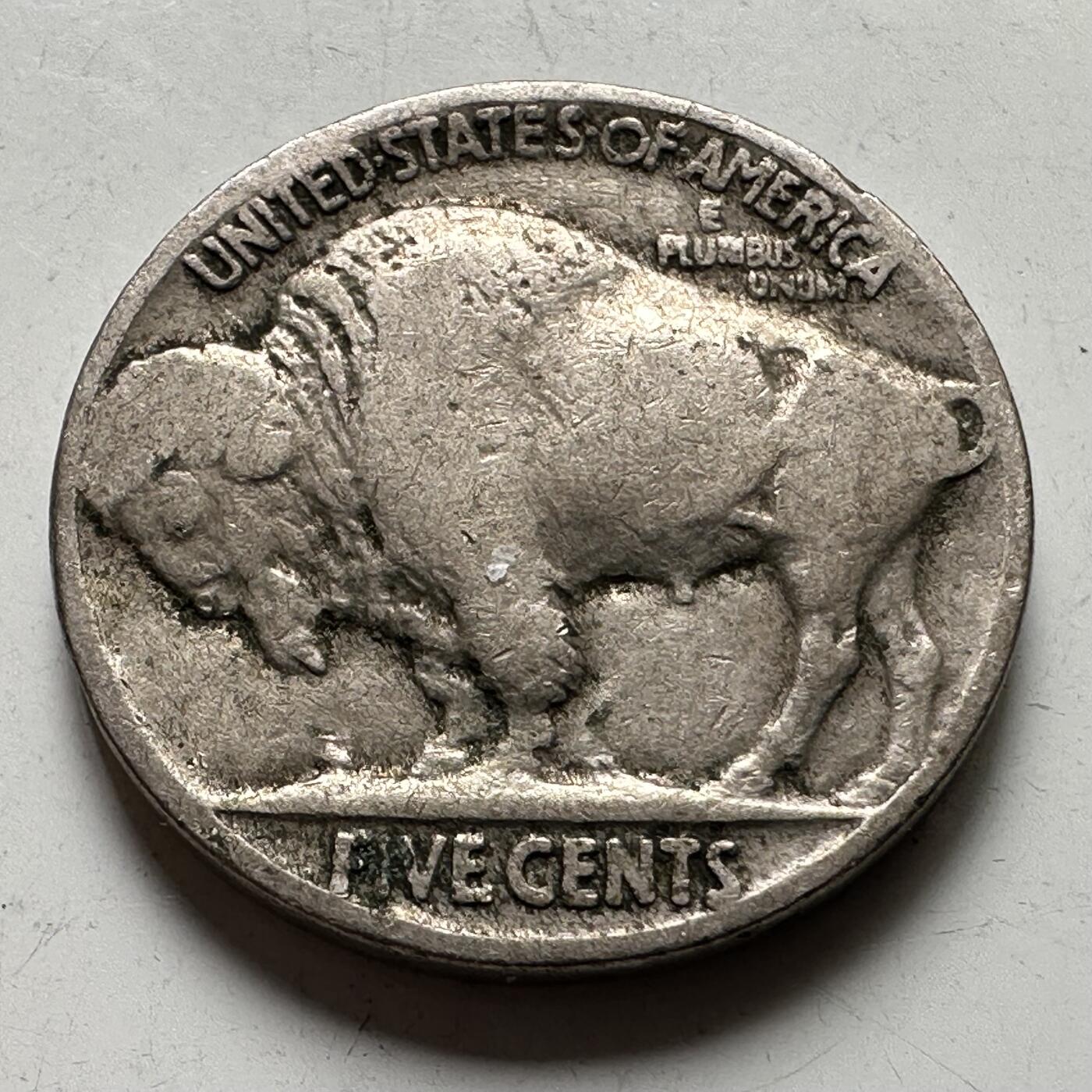 🌹外币初藏🌹🐯2026年第34场   每周二四六晚8️⃣点 接代拍 美国 1928年 印第安野牛 5分 铜镍币 