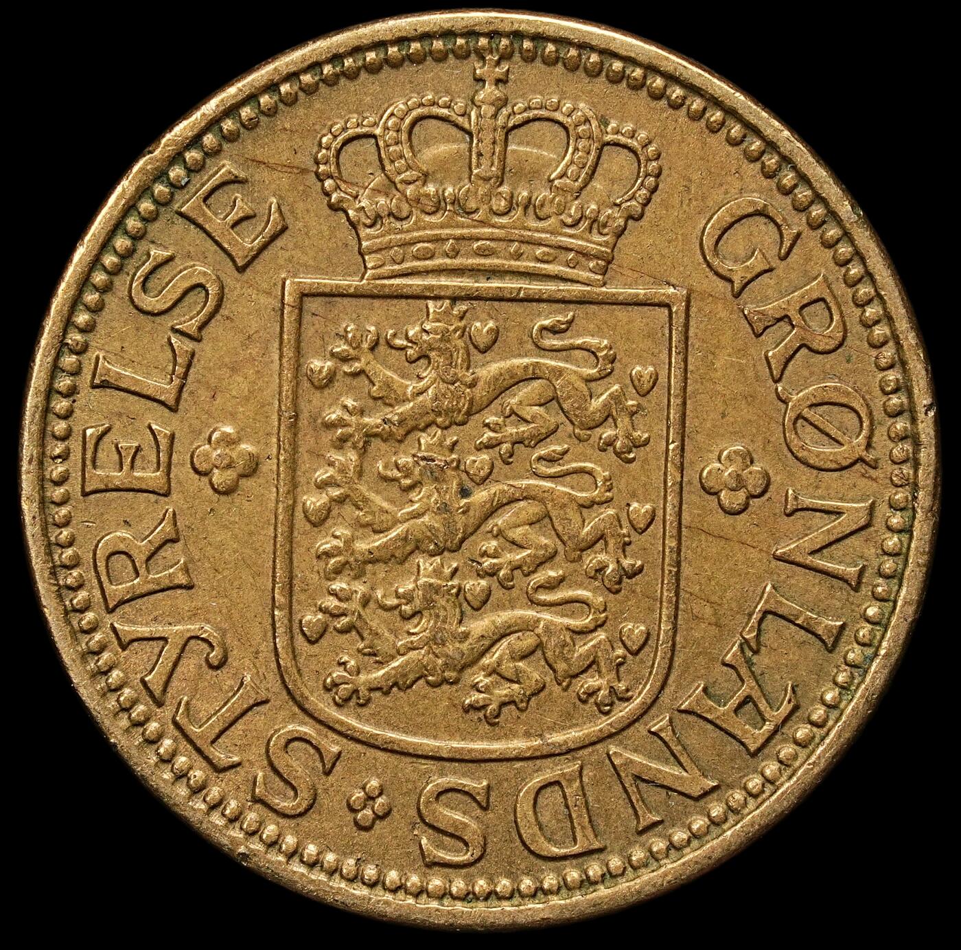 修遠堂世界钱币第109期 1926年格陵兰50欧尔