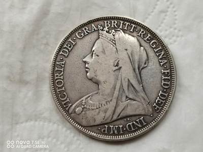 银币 - 1893年英国马剑大银币（28克）