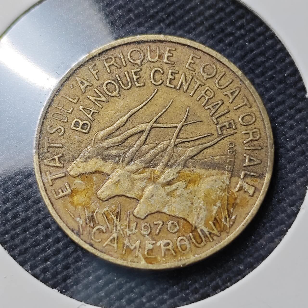 KK钱币收藏小铺  第407期 2月预留时间 周末发货  1970法属西非5分