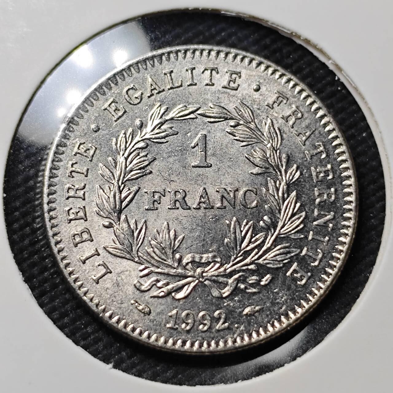 KK钱币收藏小铺  第407期 2月预留时间 周末发货  法国1法郎