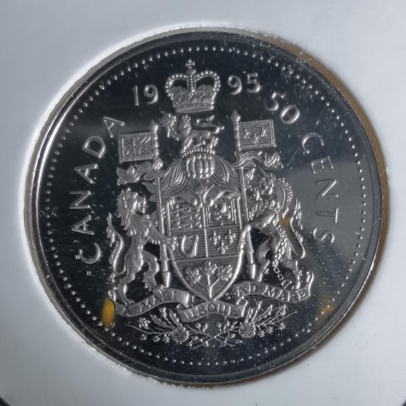 沼泽如烟--第1034场 加拿大1995年50分精制币