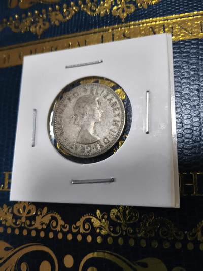 长老汇马年精选第十三场拍卖 - 1955澳大利亚伊丽莎白二世1先令绵羊银币，5.65克500银