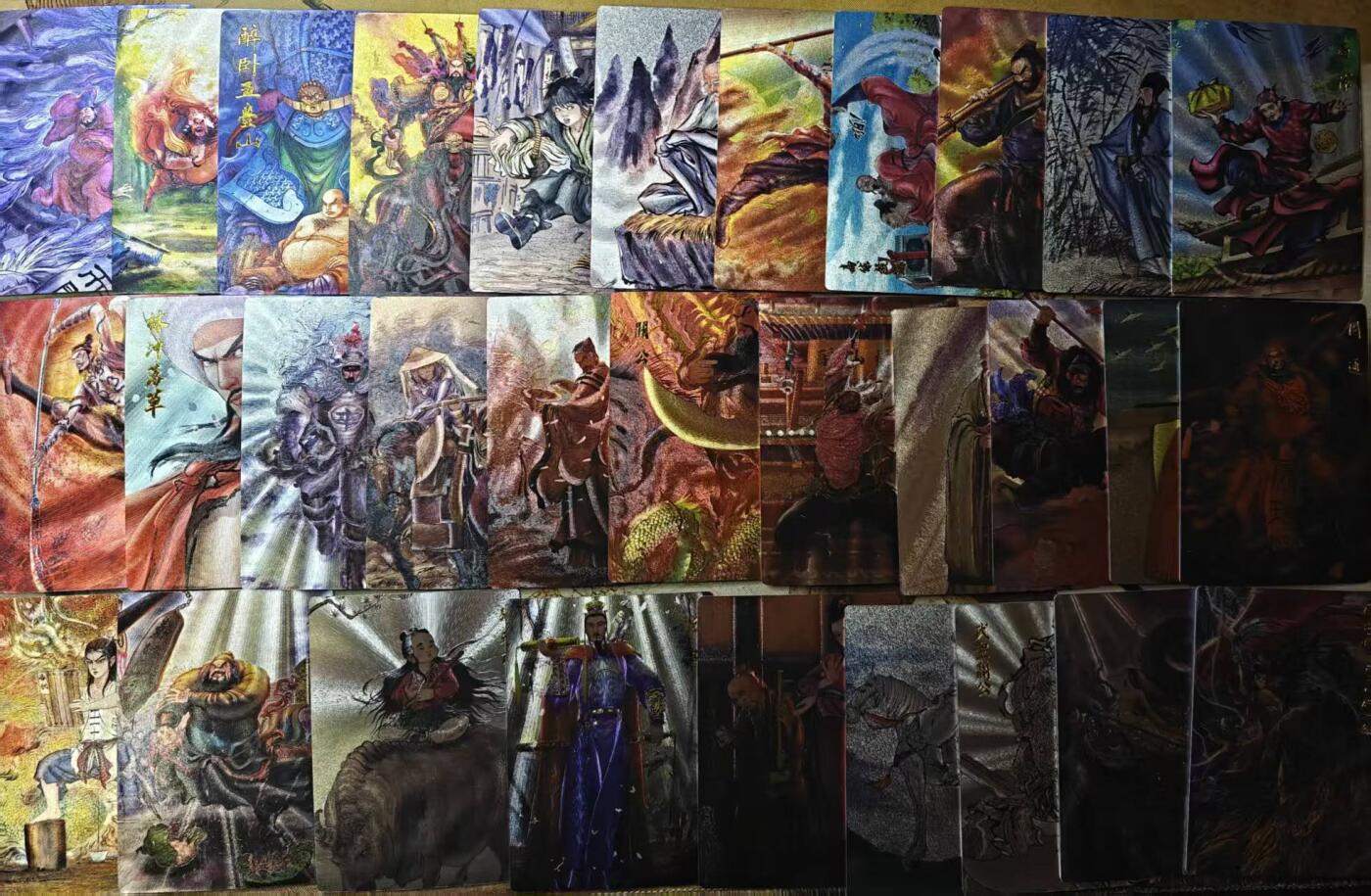 龙虎卡牌-八零场，奇点炸场！！（满200元包邮，无佣金，每周六结拍，欢迎送拍） 【套卡】粗闪31张 昆仑万象 权迎东签绘水浒第一弹 (特卡缺三国五虎3张)