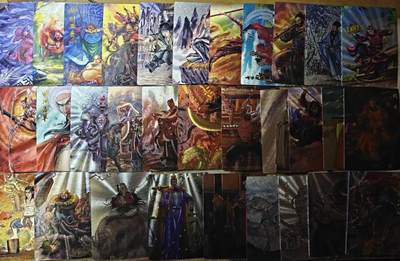 龙虎卡牌-八零场，奇点炸场！！（满200元包邮，无佣金，每周六结拍，欢迎送拍） - 【套卡】粗闪31张 昆仑万象 权迎东签绘水浒第一弹 (特卡缺三国五虎3张)