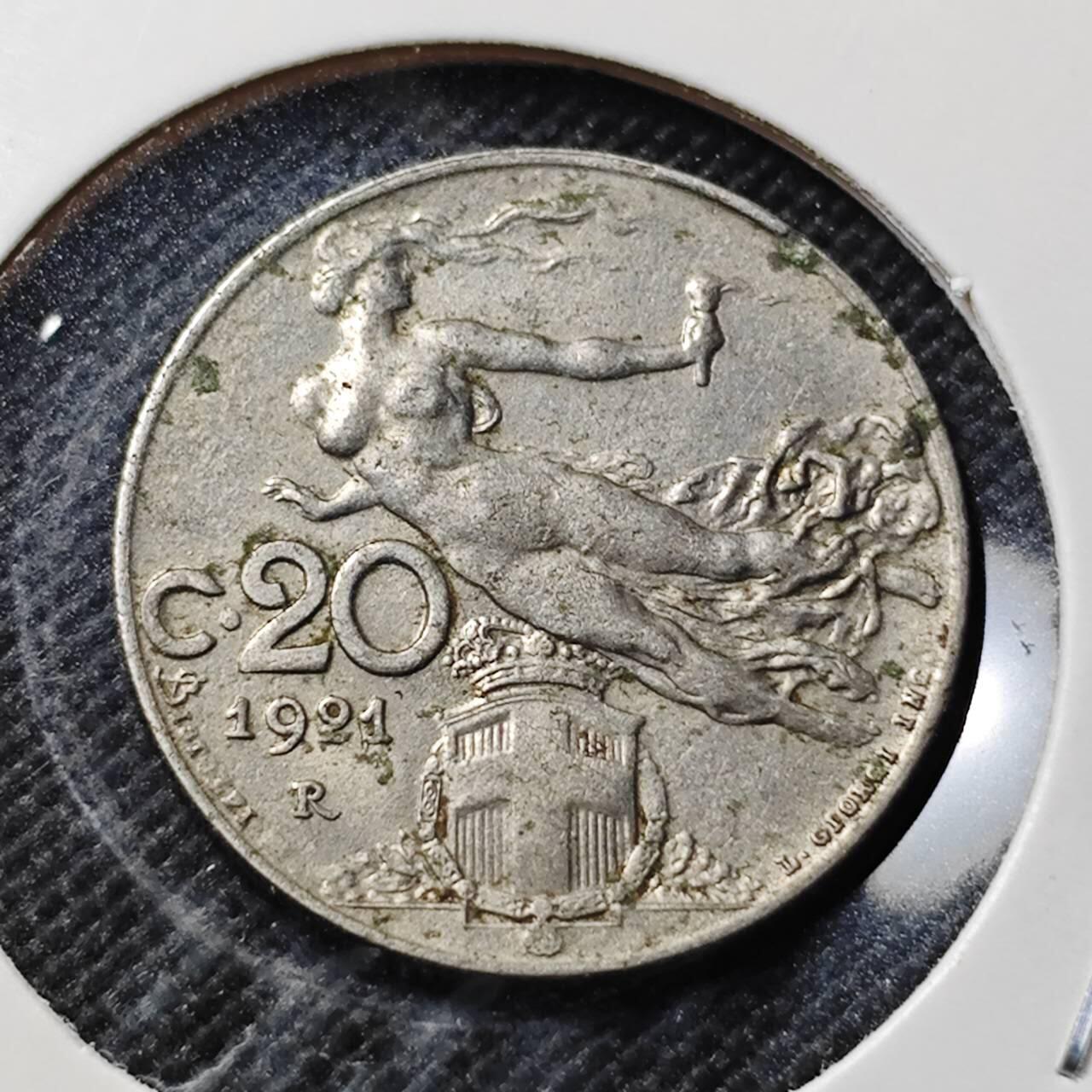 KK钱币收藏小铺  第409期 2月预留时间 周末发货  意大利20分