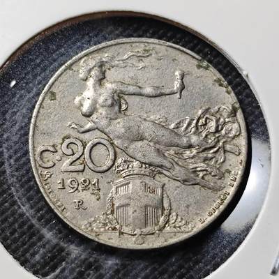 KK钱币收藏小铺  第409期 2月预留时间 周末发货 -  意大利20分