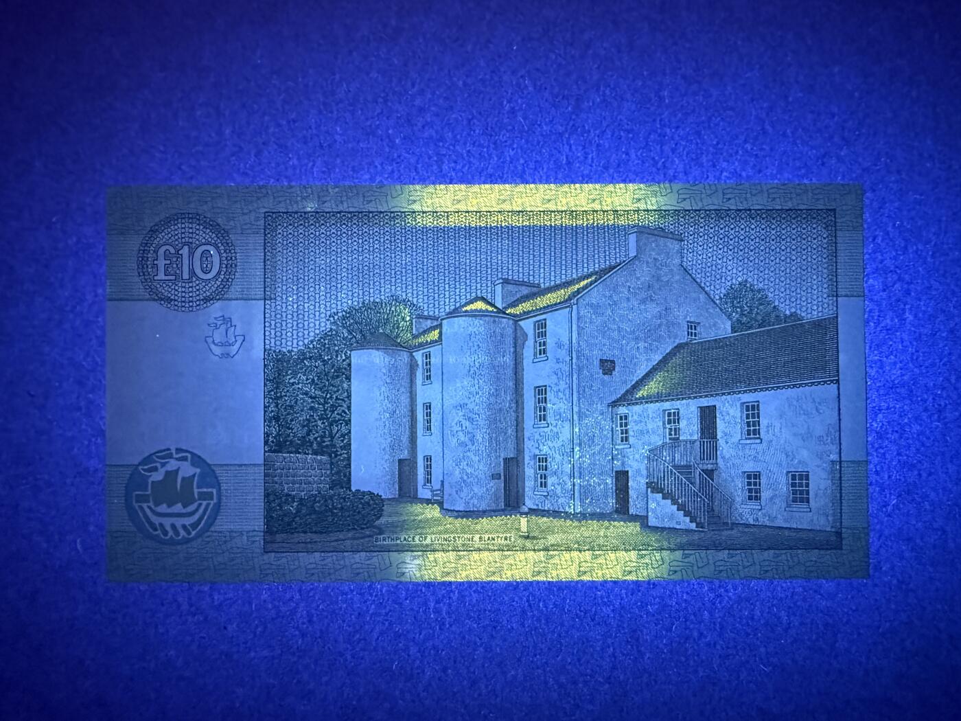 《艾美收藏》第238期-3.29周日外币畅拍场 苏格兰10镑 UNC 1993年 底部有一处荧光 无4