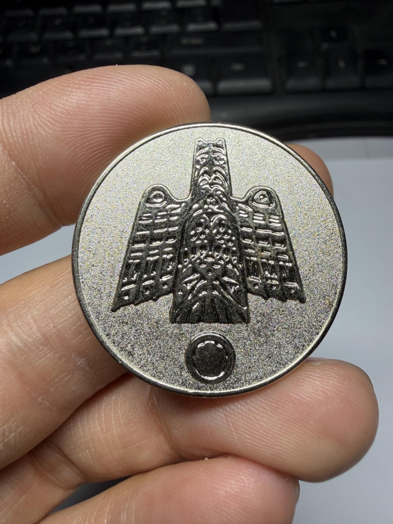 2026年集古藏今外币拍卖第三期-第9场—（总第319拍），可以寄存60天，满160元包邮。 国立民族学博物馆纪念章，直径31毫米02