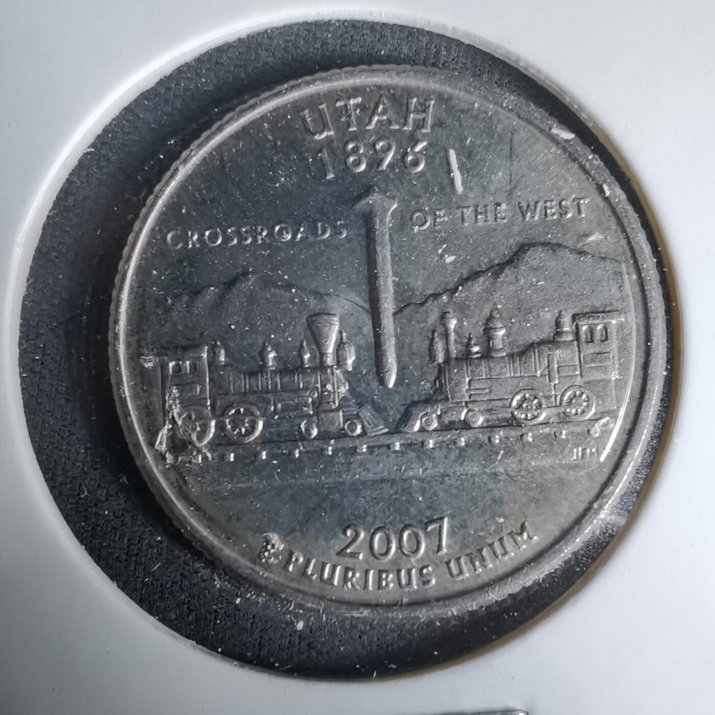 沼泽如烟--第1035场 美国2007年25分纪念币