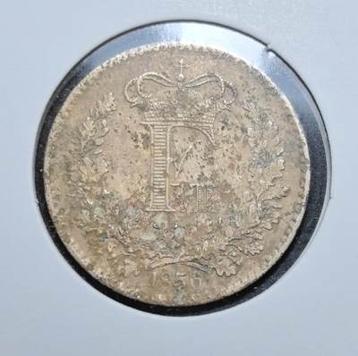 外国优质老铜币银币苏联纪念章，每周六晚九点倒数截拍，满百包邮可寄存，持续收拍 - 丹麦1856 年弗雷德里克七世 1 斯基林铜币，正面镌刻王冠与君主花押，背面标注面值与国名，是丹麦近代币制改革的典型产物。铜质包浆沧桑古朴，版式鲜明，见证 19 世纪丹麦君主制与北欧货币史，兼具收藏辨识度与历史价值。