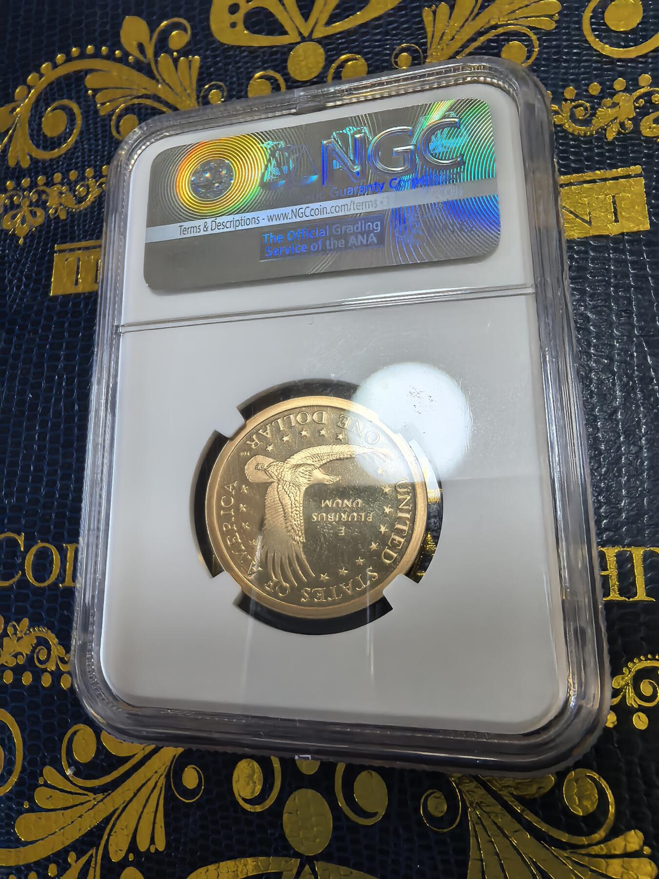 长老汇马年精选第十三场拍卖 2008美国萨卡加维亚1美元精制币，NGC PF69UC，特殊标