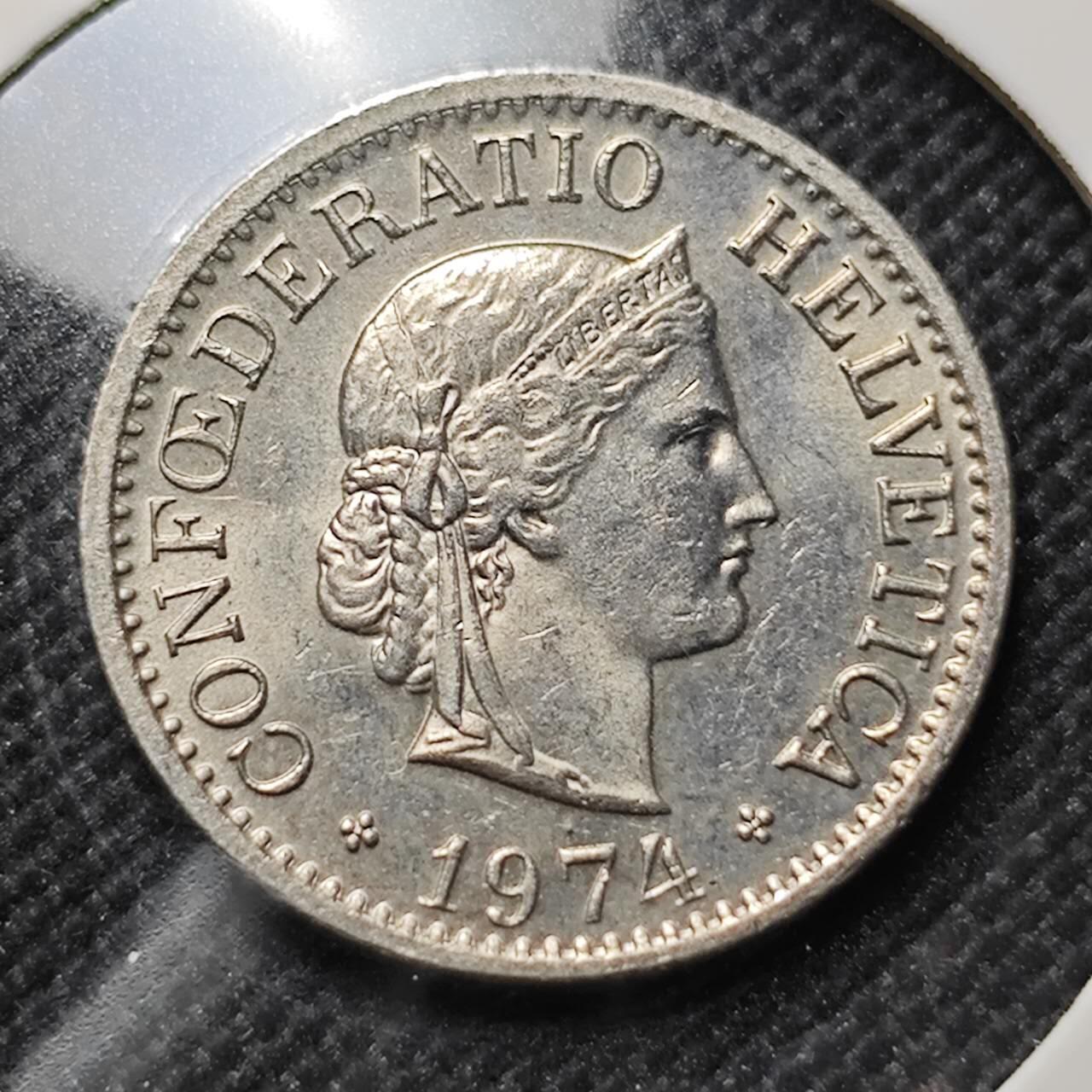 KK钱币收藏小铺  第409期 2月预留时间 周末发货  瑞士10分