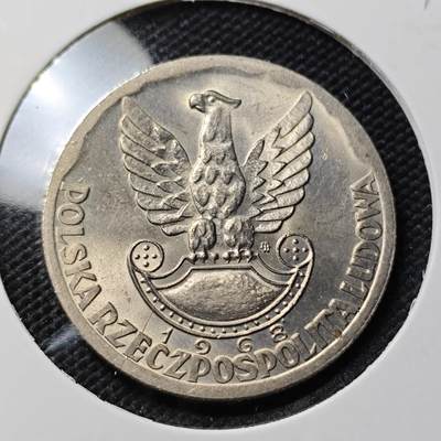 KK钱币收藏小铺  第409期 2月预留时间 周末发货 -  1968波兰20兹罗提纪念币 好品