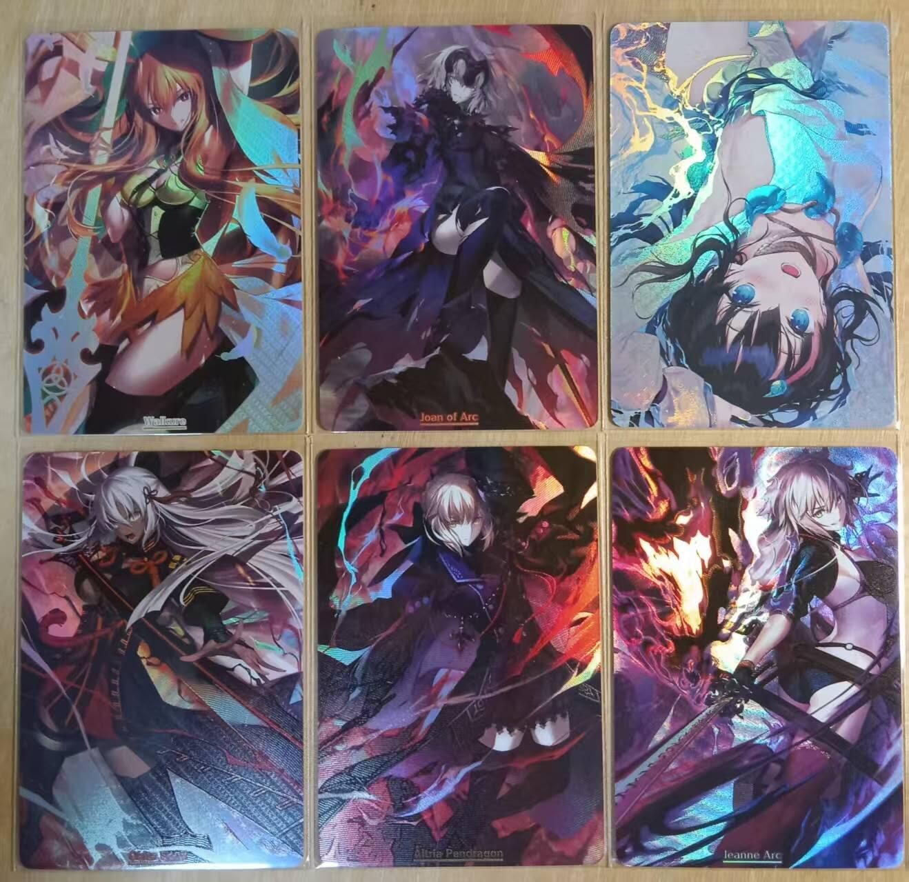 龙虎卡牌-八零场，奇点炸场！！（满200元包邮，无佣金，每周六结拍，欢迎送拍） 折光彩闪6张 猴子动漫卡牌 FGO小姐姐