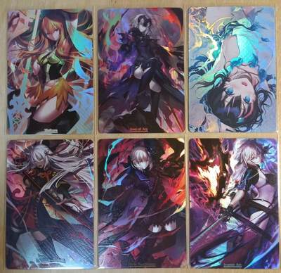 龙虎卡牌-八零场，奇点炸场！！（满200元包邮，无佣金，每周六结拍，欢迎送拍） - 折光彩闪6张 猴子动漫卡牌 FGO小姐姐