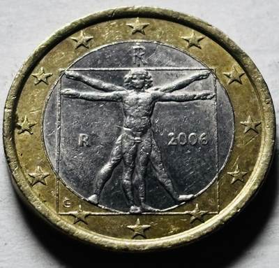 文馨钱币收藏第 298 场，长期接代拍业务 - 2006 年意大利 1 欧元，第一版