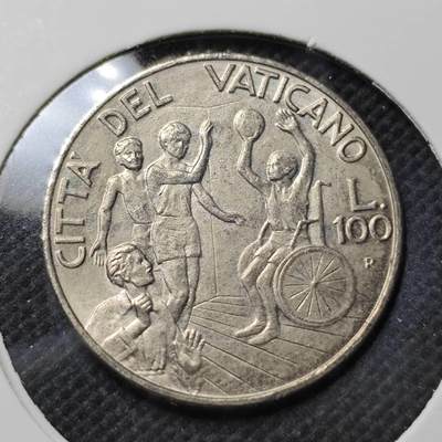 KK钱币收藏小铺  第409期 2月预留时间 周末发货 -  梵蒂冈100里拉