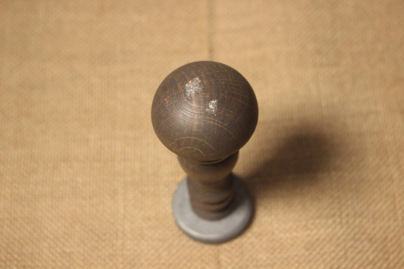 2026.4.2德系小拍卖 德三时期的公章，属于帝德老兵组织--钢盔团什切青分部，整体高约11.5厘米，直径4厘米，轻微使用痕迹 