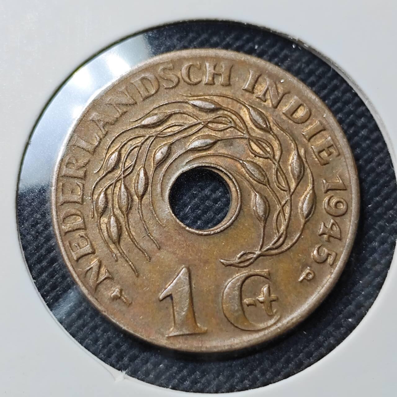 KK钱币收藏小铺  第409期 2月预留时间 周末发货  荷属东印度一分铜币