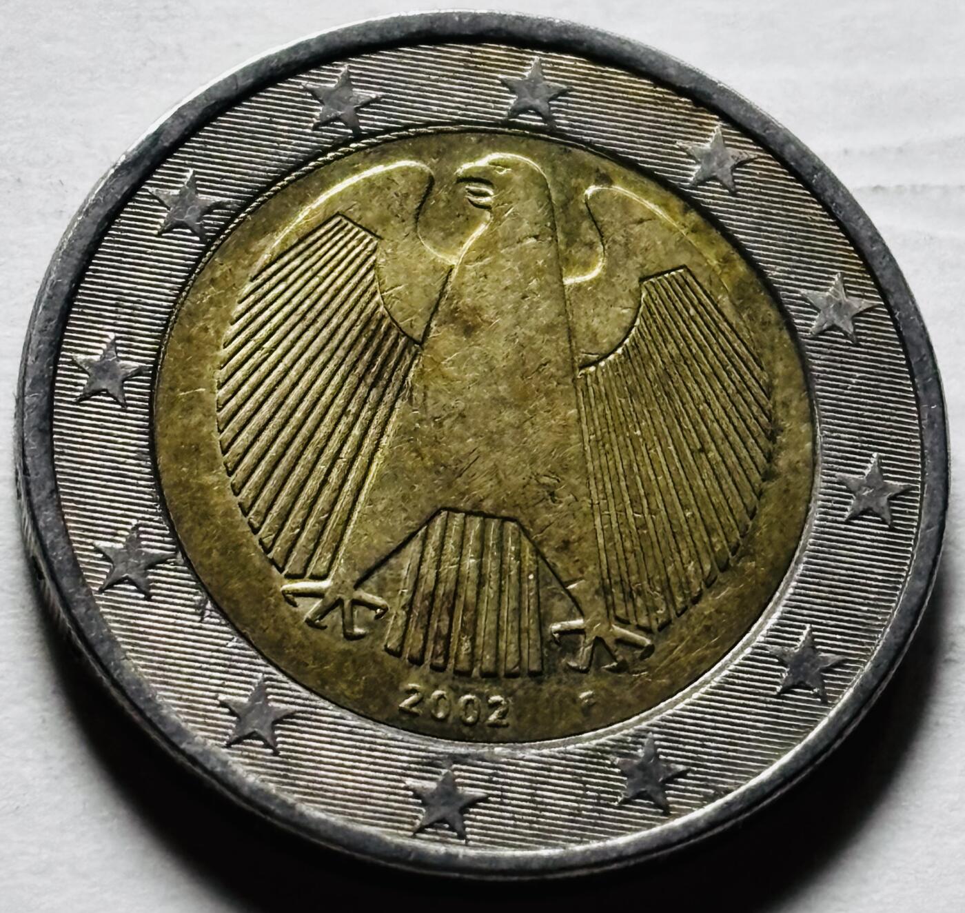 文馨钱币收藏第 298 场，长期接代拍业务 2002 年德国 2 欧元