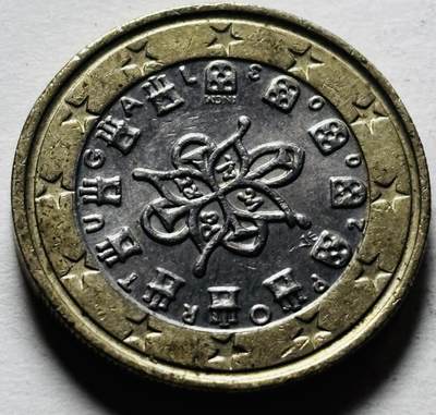 文馨钱币收藏第 298 场，长期接代拍业务 - 葡萄牙2003 年 1 欧元，第一版