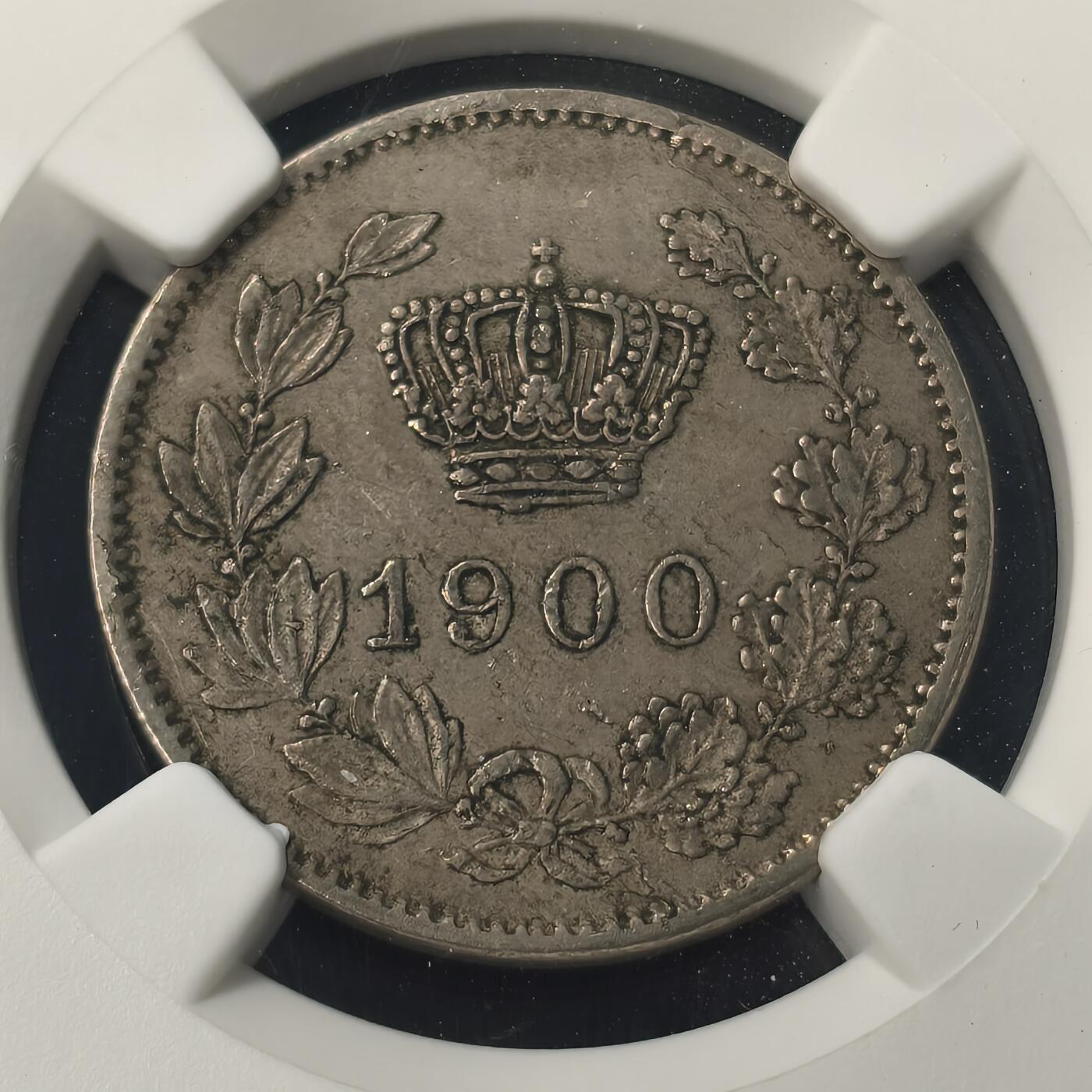 Krab外币市集Vol.28 NGC AU55 罗马尼亚1900年20巴尼 HA拍卖69美元