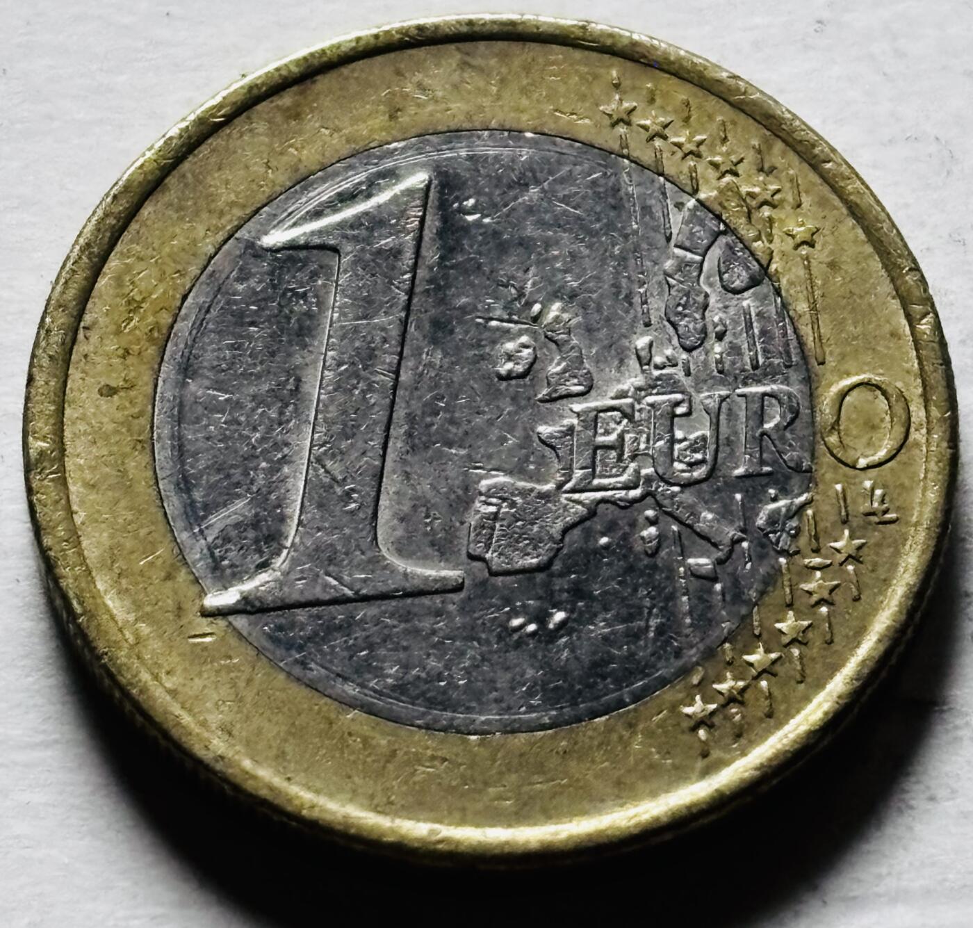 文馨钱币收藏第 298 场，长期接代拍业务 2002 年德国 1 欧元 第一版首发 D 版