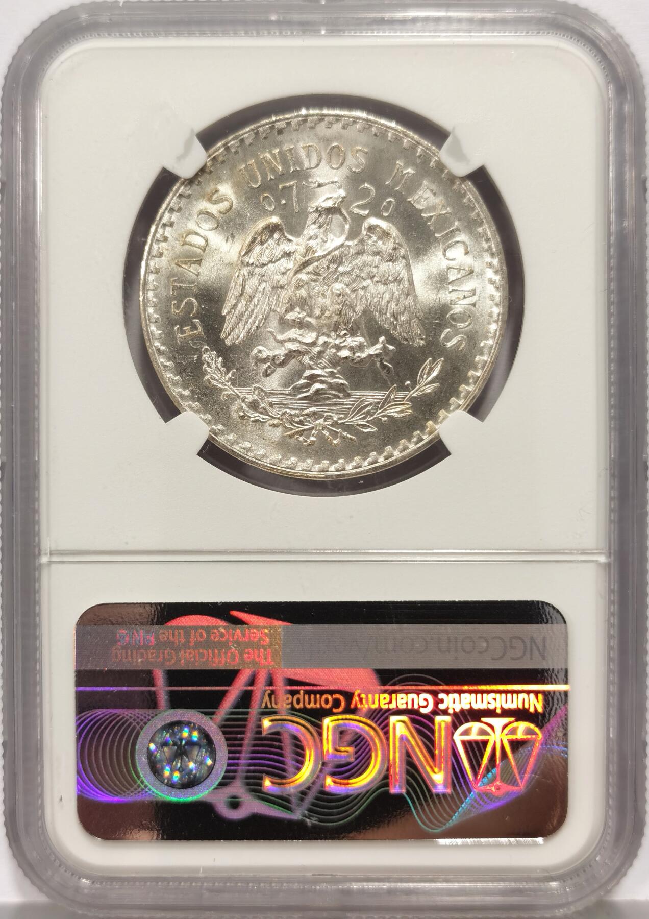 博洋堂“芳菲春韵”3月精品大拍专场暨第166期（全场包邮） NGC MS67 墨西哥1933年1比索银币，极致高分！