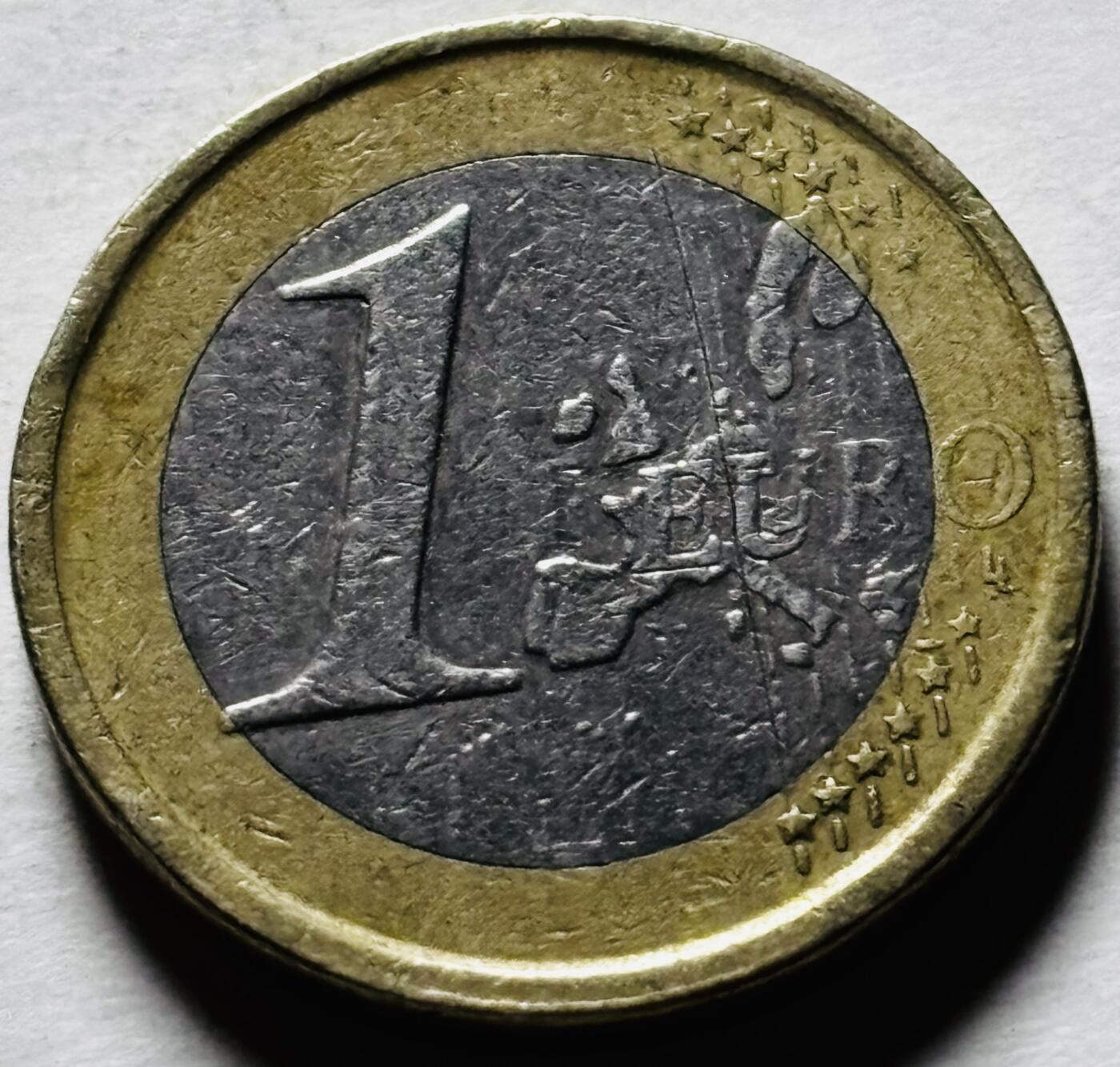 文馨钱币收藏第 298 场，长期接代拍业务 2004 年西班牙 1 欧元 第一版