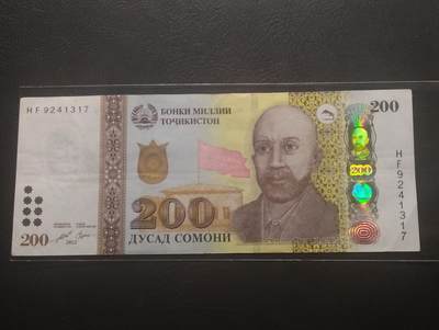 2026三月第四期，总221期 - 塔吉克斯坦2022年200索莫尼流通好品XF 革命领袖马克西姆