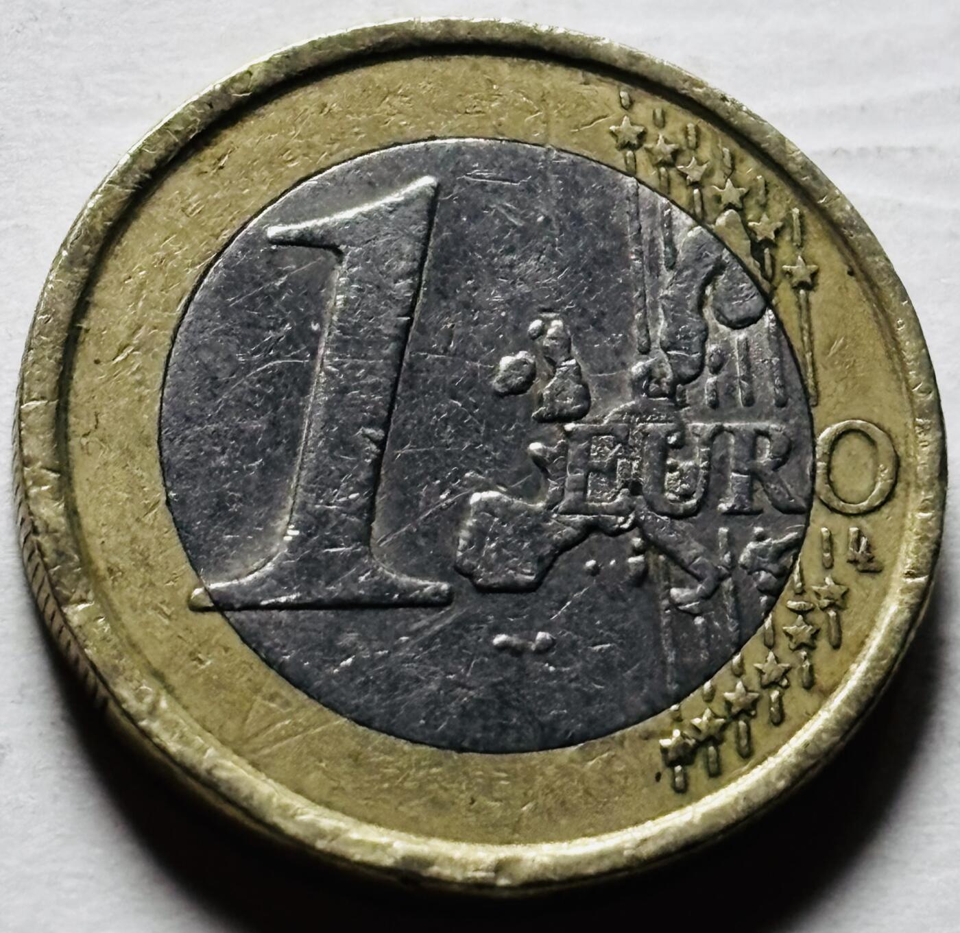 文馨钱币收藏第 298 场，长期接代拍业务 2002 年意大利 1 欧元