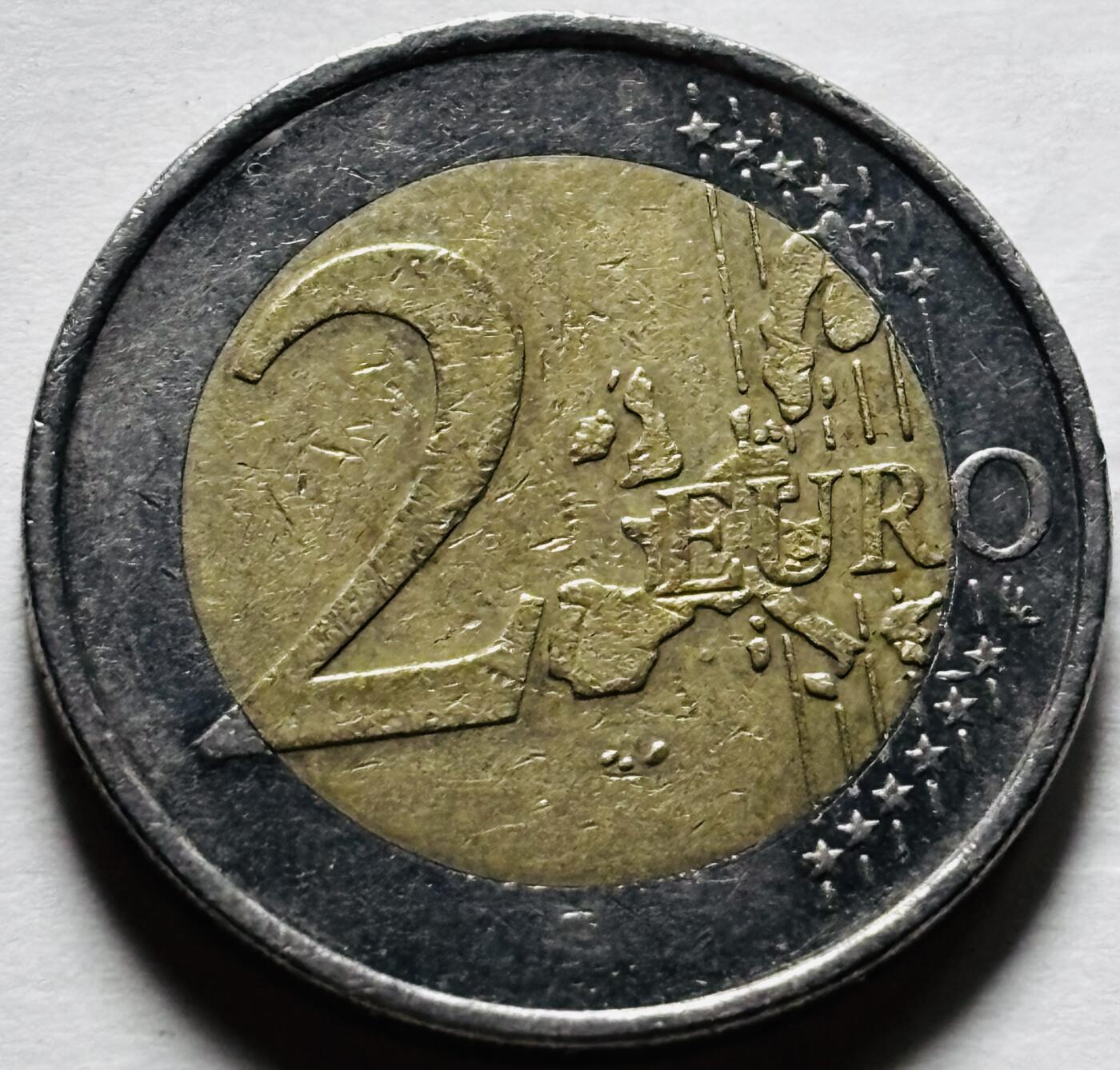 文馨钱币收藏第 298 场，长期接代拍业务 2002 年德国 2 欧元