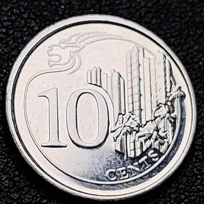 泉币菌-第216场-拍品多 请提前出价 - 2013 高币值 新加坡10分 建筑 18.5mm